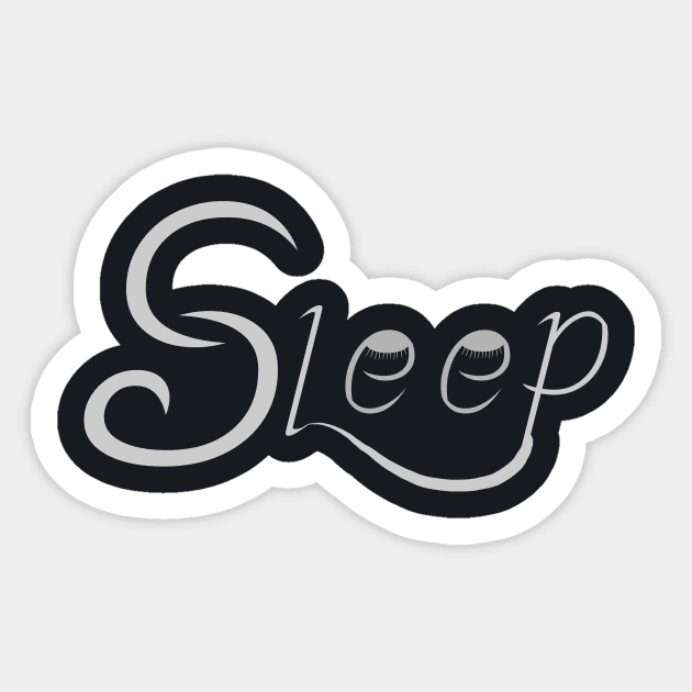 Funny Typographic Sticker by madlymelody